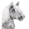 Hobby Horse - dapple grey horse with a white mane A4
