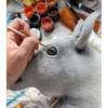 Hobby Horse - grey horse with grey mane A3