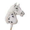 Big Hobby Horse White with Black Spots Leopard