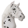 White hobby horse with black spots delivery to Ireland