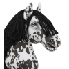 Hobby Horse - leopard horse with a black mane A3