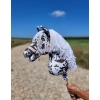 Hobby Horse - leopard horse with a white mane A3