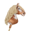 Hobby Horse - tobiano bay horse with a beige mane A3
