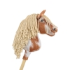 Hobby Horse - tobiano bay horse with a beige maneA4