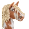 Hobby Horse - tobiano bay horse with a beige maneA4