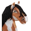 Hobby Horse - tobiano bay horse with a black mane A3