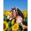 Hobby Horse - tobiano bay horse with a black mane A3