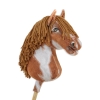 Hobby Horse - tobiano bay horse with a brown mane A3