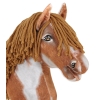 Hobby Horse - tobiano bay horse with a brown mane A3