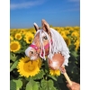 Hobby Horse - tobiano bay horse with a white maneA4