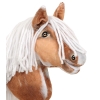 Hobby Horse - tobiano bay horse with a white maneA4