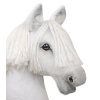 Realistic white hobby horse