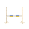 Jumping obstacle for Hobby Horse 120cm, with two beams - blue and yellow