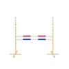 Jumping obstacle for Hobby Horse 120cm, with two beams pink and blue