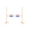 Jumping obstacle for Hobby Horse 120cm, with two beams red and blue