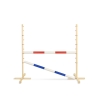Jumping obstacle for Hobby Horse 120cm, with two beams red and blue