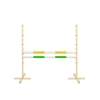 Jumping obstacle for Hobby Horse 120cm, with two beams yellow and green
