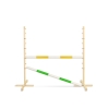 Jumping obstacle for Hobby Horse 120cm, with two beams yellow and green