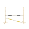 Jumping obstacle for Hobby Horse 160 cm, h-120 cm, with two bars black and yellow