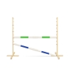 Jumping obstacle for Hobby Horse 160 cm, h-120 cm, with two bars green and blue