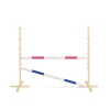 Jumping obstacle for Hobby Horse 160 cm, h-120 cm, with two bars pink and blue