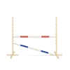 Jumping obstacle for Hobby Horse 160 cm, h-120 cm, with two bars red and blue