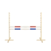 Jumping obstacle for Hobby Horse 160 cm, h-120 cm, with two bars red and blue
