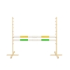 Jumping obstacle for Hobby Horse 160 cm, h-120 cm, with two bars yellow and green