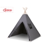 Kids Teepee Tent + decorative feathers- anthracite