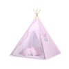 Kids Teepee Tent + decorative feathers- Chevron pink