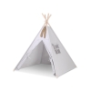 Kids Teepee Tent + decorative feathers- gray