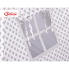Kids Teepee Tent + decorative feathers- Gray cross pattern