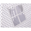 Kids Teepee Tent + decorative feathers- Gray cross pattern