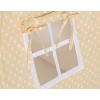 Kids Teepee Tent + decorative feathers- White dots on beige