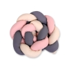 Knot Braided bumper- beige-anthracite-pastel pink