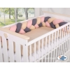 Knot Braided bumper- beige-anthracite-pastel pink