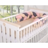 Knot Braided bumper- beige-anthracite-pastel pink