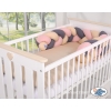 Knot Braided bumper- beige-anthracite-pastel pink