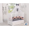 Knot Braided bumper- beige-anthracite-pastel pink