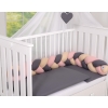 Knot Braided bumper- beige-anthracite-pastel pink