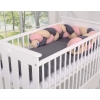 Knot Braided bumper- beige-anthracite-pastel pink