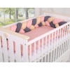 Knot Braided bumper- beige-anthracite-pastel pink
