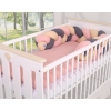 Knot Braided bumper- beige-anthracite-pastel pink