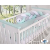Knot braided bumper- white-gray-mint