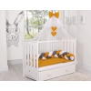 Knot bumper Braided Cushion Pillow - white-honey yellow-anthracite