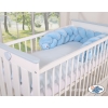 Knot bumper minky 180cm - blue