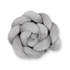 Knoted cot bumper minky 180cm- gray