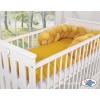 Cosy plush baby cot bumper knot