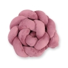 Brided bumper for crib or cot made of plush - minky