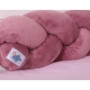 Baby Cot Knot bumper minky 180cm - pastel pink